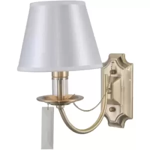 image of Italux Solana Classic 1 Light Wall Lamp with Shade, E14