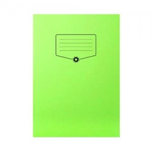 Image of Silvine Bacoff Exercise Book Ruled with Margin A4 Green Pack of 10