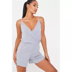 image of I Saw It First Grey Basic Jersey Cami Playsuit - Grey