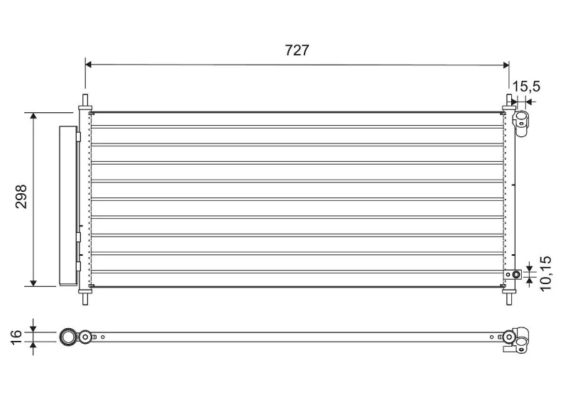Image of Air conditioning condenser VALEO 812718