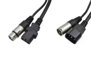 Image of IEC - XLR Combined Cable 10M