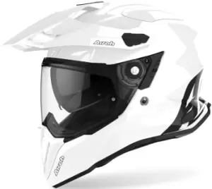 Image of Airoh Commander Color Motocross Helmet, white Size M white, Size M