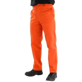 image of Fire Retardant Trousers Orange - Size 38R