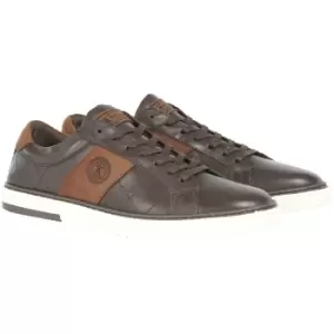 Barbour Mens Beaufort Sneakers Dark Brown UK 11