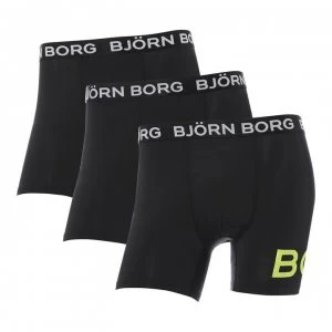 image of Bjorn Borg 3 Pack Side Logo Performance Trunks - 91201