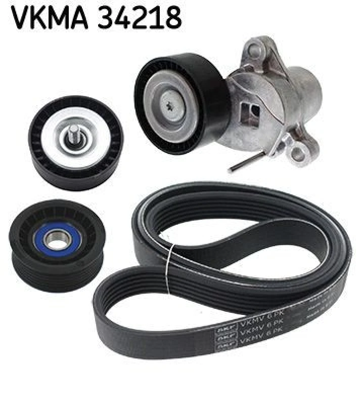Image of SKF V-Ribbed Belt Set SKF VKMA 34218
