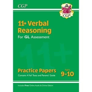 Image of New 11+ GL Verbal Reasoning Practice Papers - Ages 9-10 (with Parents' Guide & Online Edition) Paperback /...