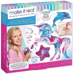 image of Make It Real - Master Pieces Paint Pouring Activity Set