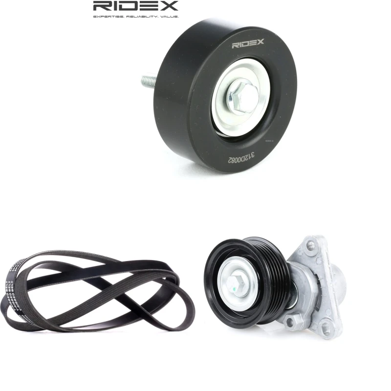 Image of RIDEX 542R1284 V-ribbed belt set V-Ribbed Belt Set (542)