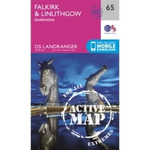 Image of Falkirk & Linlithgow, Dunfermline by Ordnance Survey (Sheet map, folded, 2016)