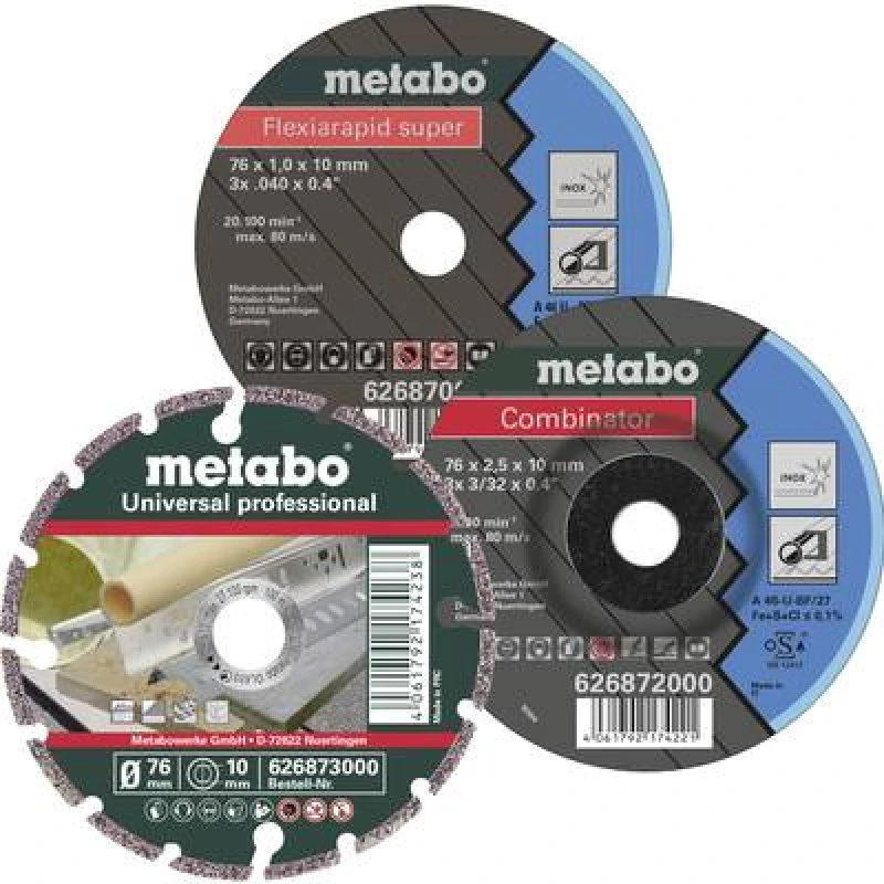 Image of Metabo 626879000 Trennscheibe gerade 76mm 3 St.