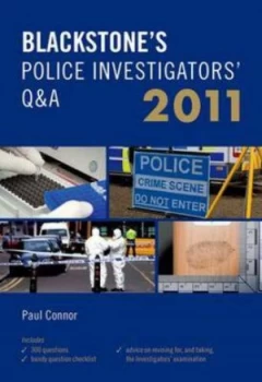 Image of Blackstones Police Investigators Q and A 2011 by Paul Connor Paperback