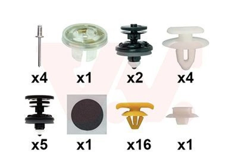 Image of VAN WEZEL Mounting Kit, door VAN WEZEL 5829799