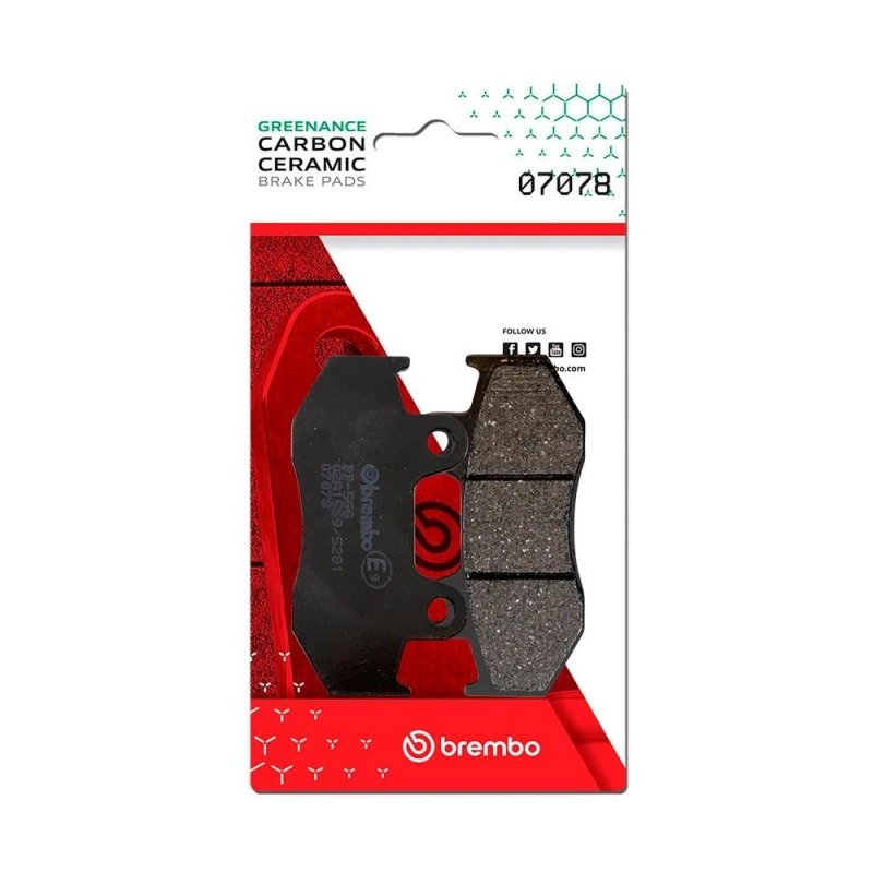 Image of BREMBO Brake pad set BREMBO 07078
