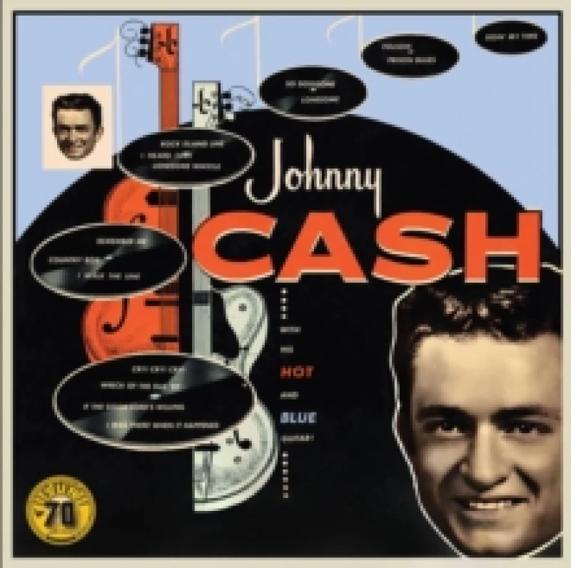 Image of Johnny Cash With His Hot And Blue Guitar [Remastered] LP Black unisex