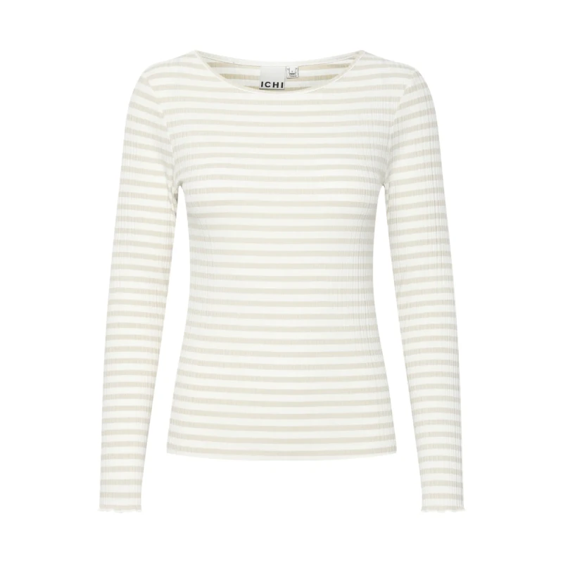 Image of Ichi Womens long sleeve T-Shirt Ichi Cella Beige Female S