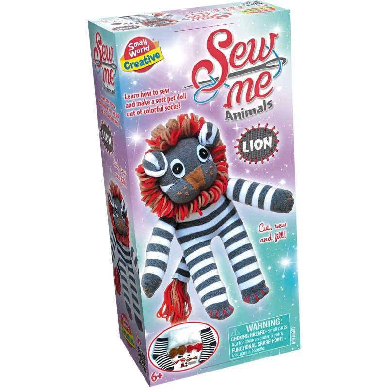 Image of Small World Toys Sew-Me Animals Lion Multi unisex One Size