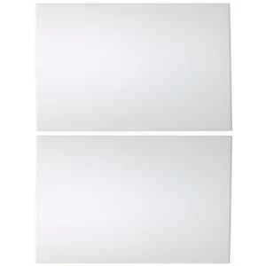 Image of IT Kitchens Santini Gloss White Slab Larder door W600mm Set of 2