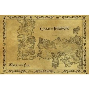 Image of Game of Thrones - Antique Map Maxi Poster