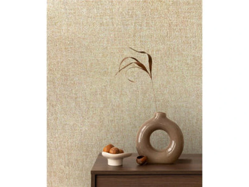 Image of Rasch Vasari Angelica Vinyl Wallpaper Hessian 544664 Caramel