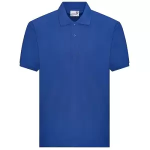 image of Awdis Boys Academy Pique Polo Shirt (M) (Royal Blue)