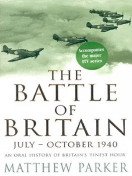 Image of The Battle of Britain by Matthew Parker Hardback