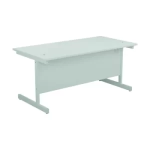 image of Jemini Single Rectangular Desk 1400x800x730mm White/White KF801216