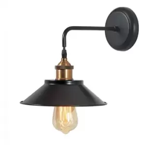 Image of Larissa Achna Sconce Dome Wall Lamp 1 Light Steel