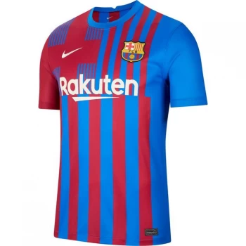 image of Nike Barcelona Home Shirt 2021 2022 - Blue/Red