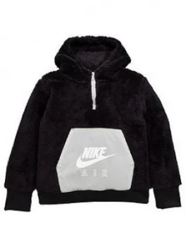 Image of Nike Girls Nsw Air Sherpa Hz Hoodie