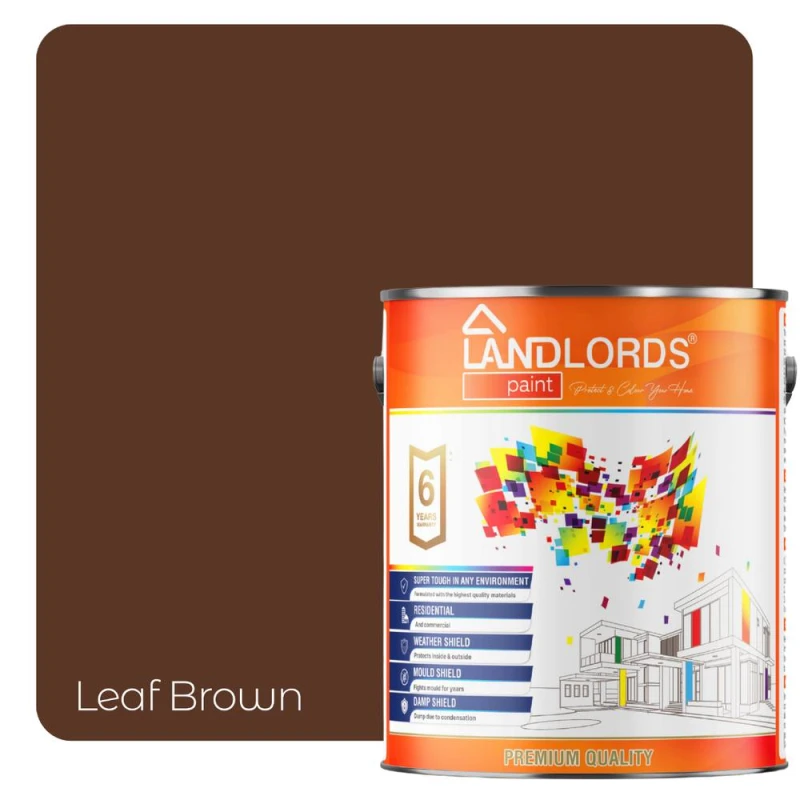 Image of LANDLORDS PAINT Kitchen & Bathroom Paint - 2.5L in Leaf Brown Leaf Brown Unisex 2.5L