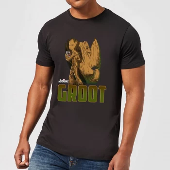 Image of Avengers Groot Mens T-Shirt - Black - 4XL - Black