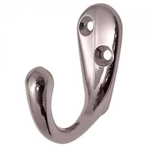 image of Select Hardware Robe Hooks Chrome Plate 2 Pack