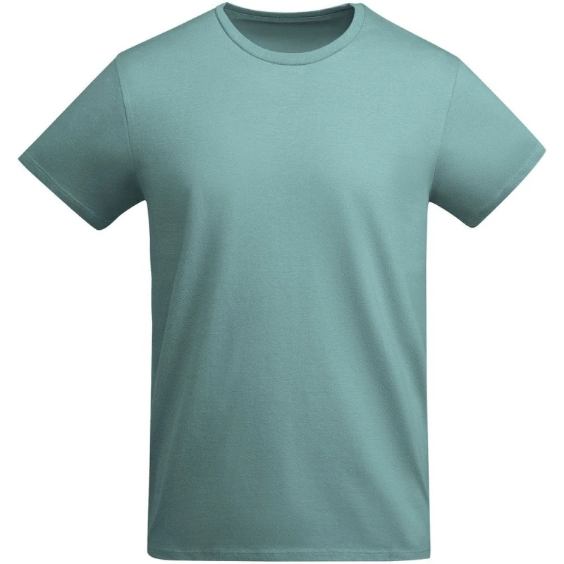 Image of ROLY ROLY Men Breda Plain T-Shirt in Mid Blue Size: Small Mid Blue S Male 5063470396016