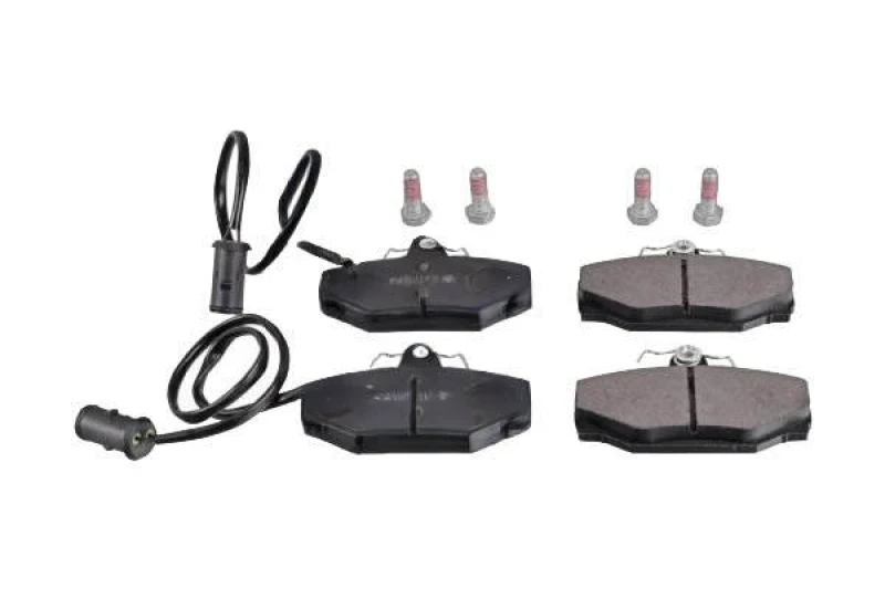 Image of Blue PRINT ADJ134246 Brake pad set Rear Axle, incl. wear warning contact, with fastening material Brake Pad Set,disc brake (402)