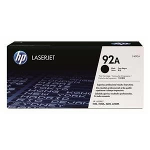 Image of HP 92A Black Laser Toner Ink Cartridge