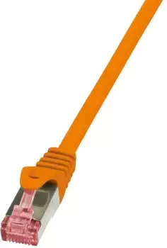 Image of LogiLink Cat.6 S/FTP, 3m networking cable Orange Cat6 S/FTP (S-STP)