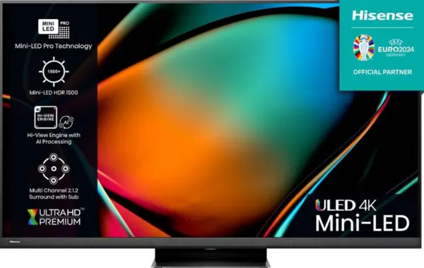 Image of Hisense 75" 75U8KQTUK Smart 4K Ultra HD Mini LED TV