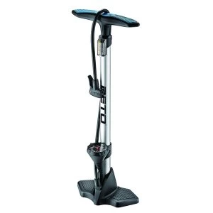 Image of Beto Alloy Track Pump with Gauge - Silver