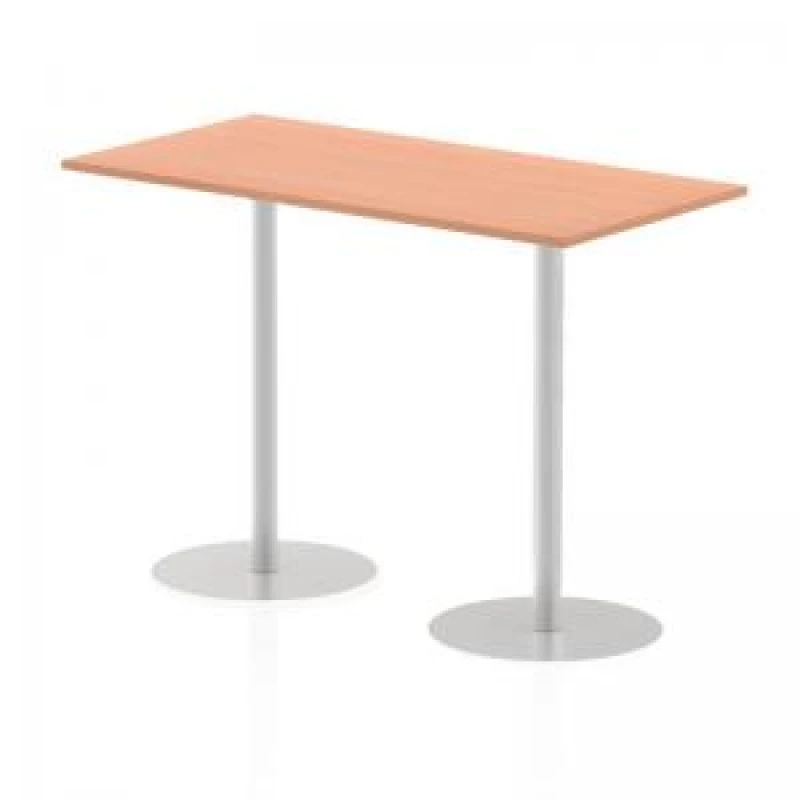 Image of Dynamic Italia 1600 x 800mm Poseur Rectangular Table Beech Top 1145mm High Leg ITL0292
