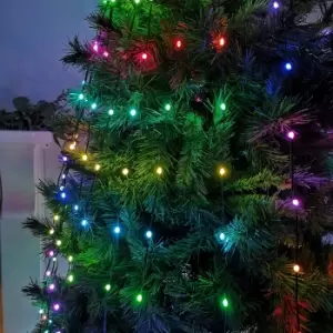 Image of 400 LED Colour Changing Multifunction Digital Waterfall Christmas Lights for 7ft Trees