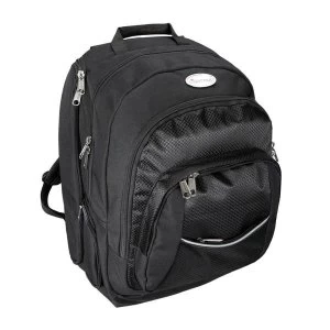 image of Lightpak Advantage Business Backpack Nylon Black with Detachable Laptop Sleeve to Fit 17" Laptop