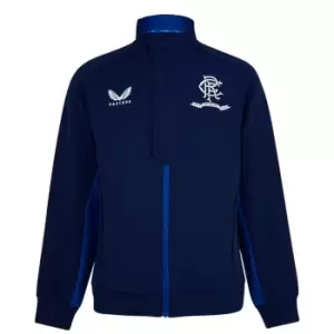 Image of Castore Rangers FC Travel Jacket Mens - Blue