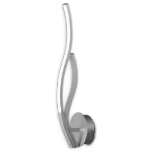 Image of Built-in LED wall lamp Corinto Silver 1 bulb 55.5cm