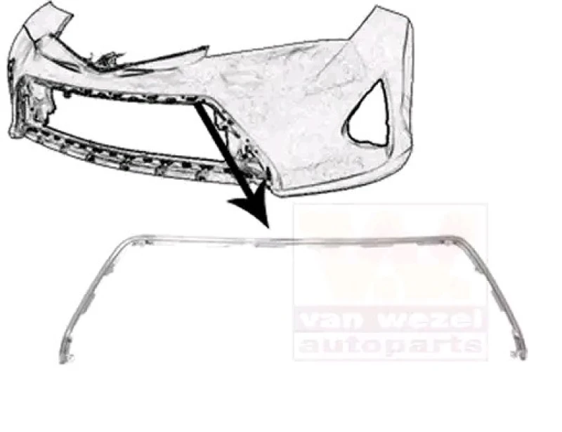 Image of VAN WEZEL 5407580 Cover, bumper Front Cover,bumper (20)