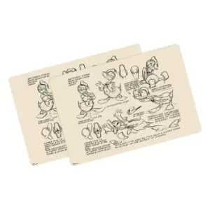 Donald Duck Lenticular Placemat 2-Pack Vintage