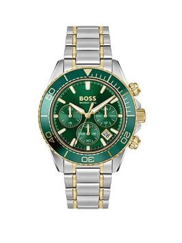 Image of Boss Gents BOSS Sealiner Chrono Stainless Steel Watch - Silver Male One Size