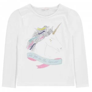 Image of Billieblush Unicorn T Shirt - IVORY 121