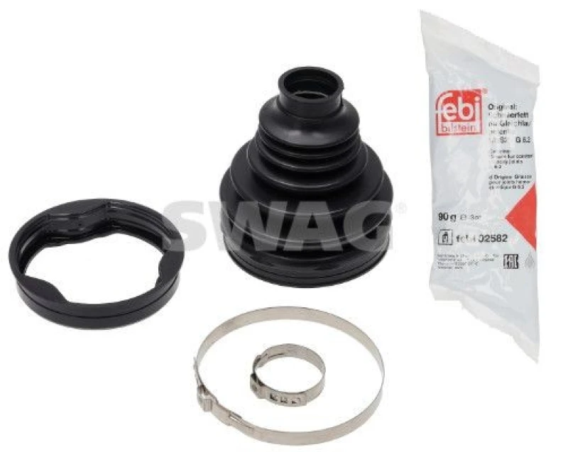 Image of CV boot kit, drive shaft SWAG 33 11 2725