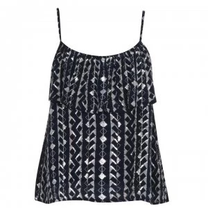 image of Biba Mono Embroidered Cami Top - Monochrome